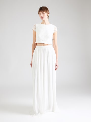 Robe de soirée STAR NIGHT en blanc : devant