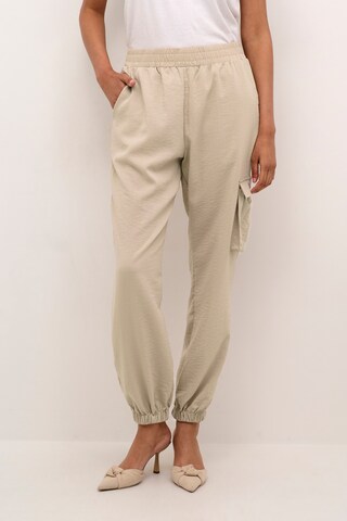 Regular Pantalon cargo Kaffe en beige : devant