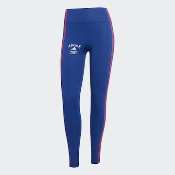 zils ADIDAS PERFORMANCE Šaurs Sporta bikses 'Optime Heritage': no priekšpuses