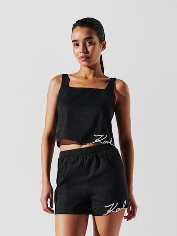 Karl Lagerfeld Swimming shorts in Black: front