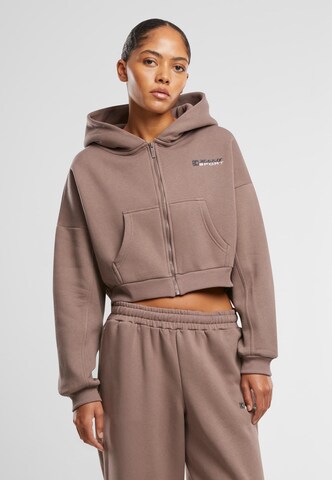 Karl Kani Sweat jacket in Brown: front
