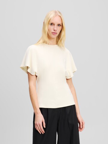 Karl Lagerfeld - Camisa em bege: frente