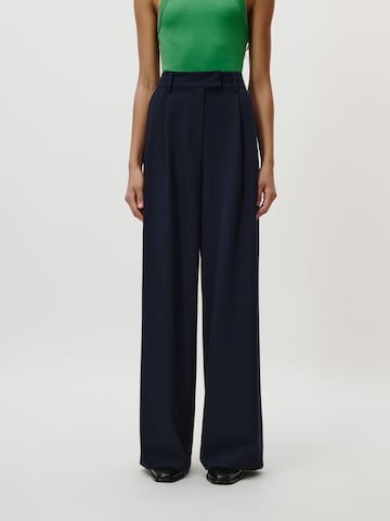 LeGer by Lena Gercke Wide leg Pleat-Front Pants 'Annelie' in Blue: front