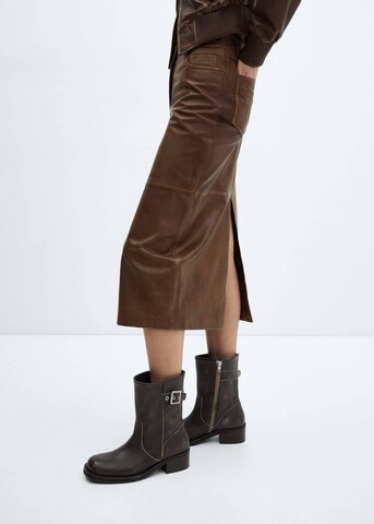 Gonna 'Brenda' di MANGO in marrone