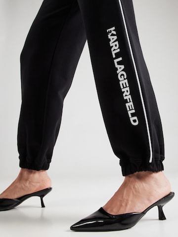 Karl Lagerfeld Tapered Broek in Zwart
