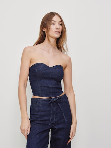 RÆRE by Lorena Rae Top in Blue: front