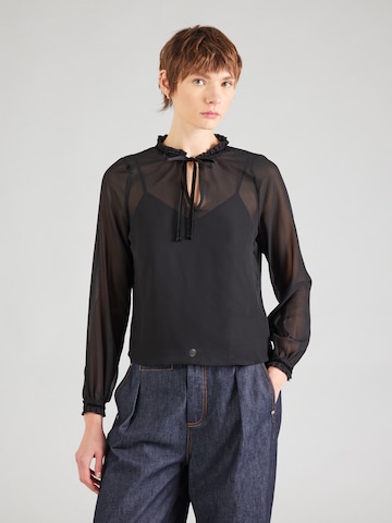 ABOUT YOUBluza 'Perle' - crna boja: prednji dio