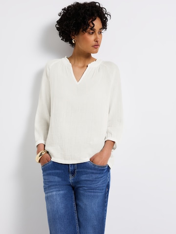STREET ONE Blus i vit: framsida