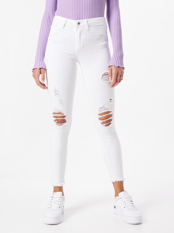 ONLYSkinny Traperice 'Blush' - bijela boja: prednji dio