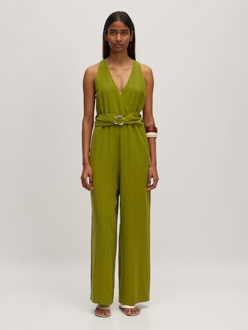 Tuta jumpsuit 'Ineke' di EDITED in verde: frontale