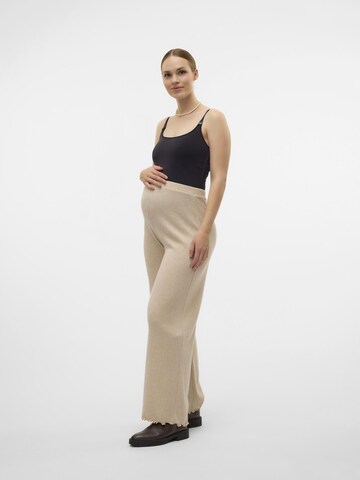 Wide leg Pantaloni 'MLMetha' di MAMALICIOUS in beige