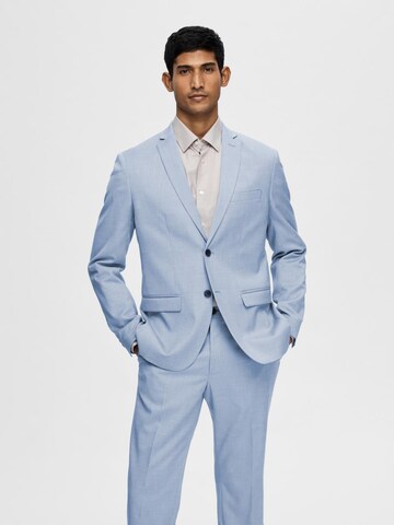 SELECTED HOMME Slim fit Kavaj 'SLHCEDRIC' i blå: framsida