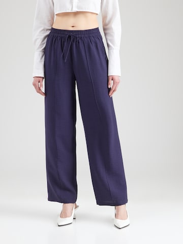 ABOUT YOU Wide leg Trousers 'Doro' in Blue: front