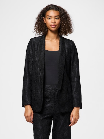 Blazer PIECES en noir : devant