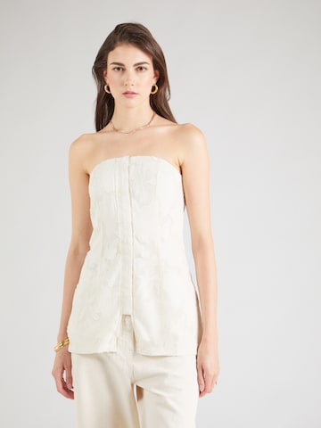 Chemisier millane en beige : devant