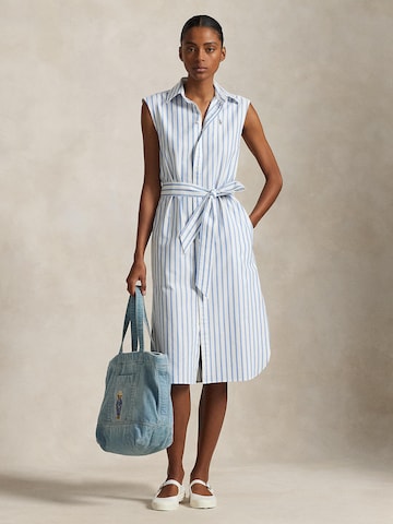 Polo Ralph Lauren Blousejurk in Blauw: voorkant