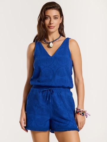 Shiwi Jumpsuit 'Fiji' in Blauw: voorkant