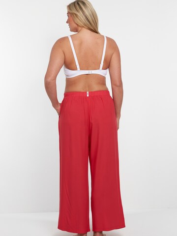 VIVIDLoosefit Hlače s naborima - crvena boja