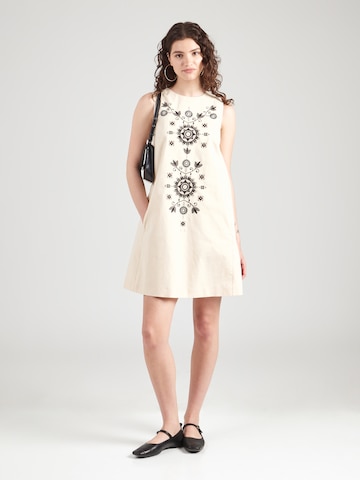 Weekend Max Mara Jurk 'DONALD' in Beige: voorkant