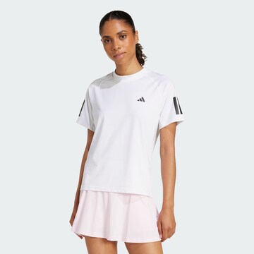 ADIDAS PERFORMANCE Λειτουργικό μπλουζάκι 'Club' σε λευκό: μπροστά