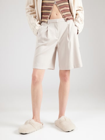 Abercrombie & Fitch Szabványos Élére vasalt nadrágok - bézs: elől