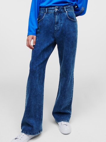 KARL LAGERFELD JEANS Voľný strih Džínsy - Modrá: predná strana