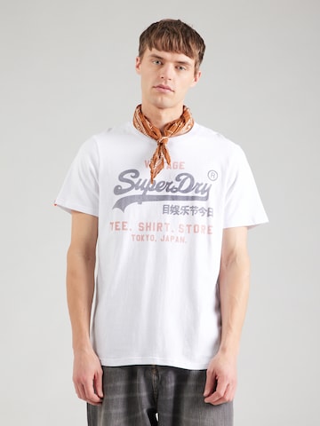 SuperdryMajica 'Heritage' - bijela boja: prednji dio