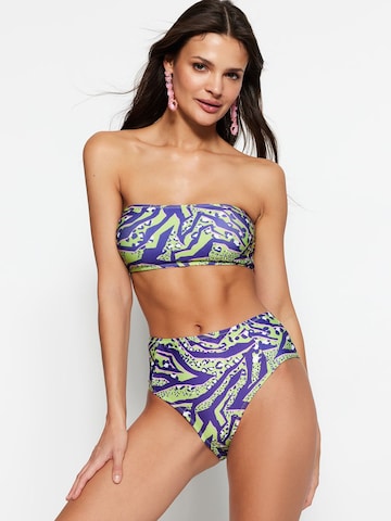 zaļš Trendyol Bandeau Bikini: no priekšpuses